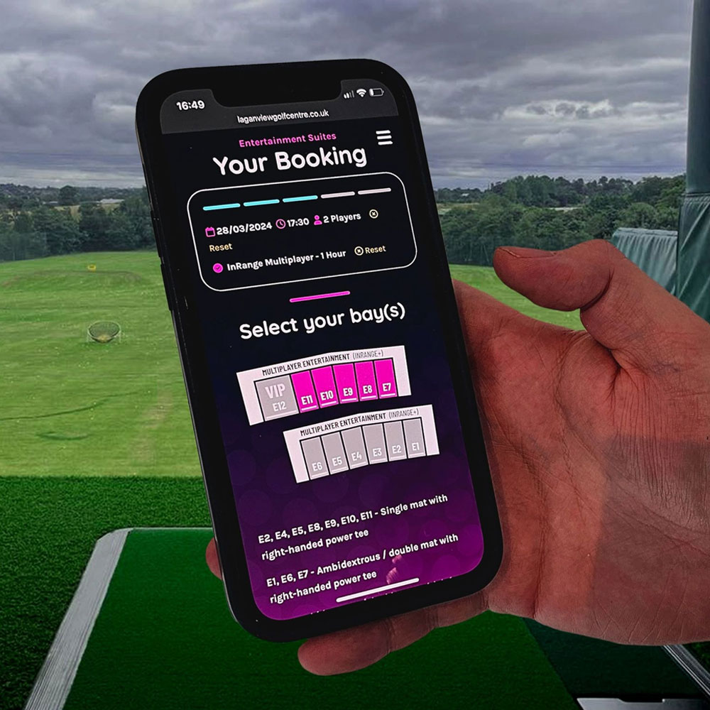 Laganview Golf Centre Website Design by Element Seven resppnsive, modern